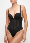 Corset Shaper Thing Bodysuit - Black