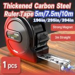 T Tovia Steel Tape Measure With Double-sided Magnet 5M 7.5M 10M Options High Precision 0.1MM Durable Anti-rust Measuring Tape 3M