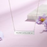 CNE107466 - Sterling Silver Personalized Bar Necklace