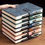 Vintage A5 Leatherbound Notebook With Personalized Soft Cover And Bookmark - Perfect For Business Meetings And University Life