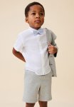 Shirt And Bow Tie - White