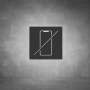 No Cellphones Allowed Sign - Black - Powder Coated Aluminum