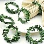 10PCS Faux Vine Rings Napkin Ring Decorative Napkin Rings For Birthday Farmhouse Wedding Restaurant Hotel Valentine's Day Banquet Buffet Table Decoration Party Favor Supplies