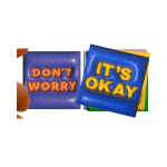 Amazon Square Sensory Textured Stickers Pack Of 2 - Don't Worry It's Ok