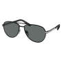 Prada Mens Aviator Sunglasses In Matte Black - Matte Black