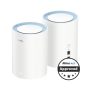 Cudy Dual Band 1200MBPS Wifi 5 Fast Ethernet Mesh 2 Pack M1200 2-PACK