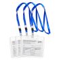 Hard Pvc Card Sleeve With Cardboard And Lanyard 3PCS