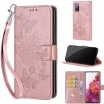 Designed For Samsung Galaxy S20 Fe Case Wallet Women Flip Folio Cover With Embossed Pu Leather Stand Credit Card Holders Slots W