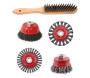 Tork Craft Wire Brush Angle Grinder Kit M14 Crimped & Knotted Set 5PCE