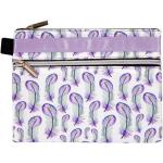 Kenzel 23CM Pencil Case Double Zip Purple
