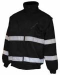 Pioneer Winter Bunny Jacket Zip Off Sleeve Black