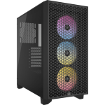 3000D Rgb Airflow Dark Atx Mid Tower PC Case - Black CC-9011255-WW