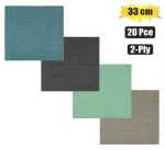 Serviettes 2PLY 33CM 20PC Plain Linen Marketplace Brits Bros