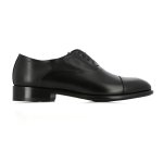 Leather Oxford Lace-up -black