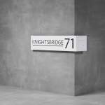House Number & Mailbox D03 - 350H X 600D X 2000W Matt White Cool White