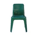 Carlow Plastic Chair - Dark Green