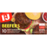 Beefers Original Frozen Econo Beef Burgers 500G