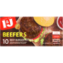 Beefers Original Frozen Econo Beef Burgers 500G