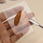 1PC Square Foundation Art Palette Handheld Cosmetic Mixing Palette Transparent Portable Ideal For Travel Daily Makeup
