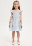 Cotton On Kennedy Tiered Dress - Dusk Blue Stripe