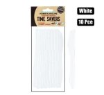 Cutlery Pl Knives 10PCE White clear H&l Marketplace Brits Bros