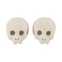 Fire Pit Skull 2 Piece Ceramic Fireproof Log For Party Decor