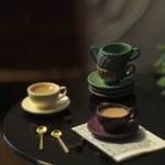 1 Set 1 12 1 6 Dollhouse Coffee Cup Decor Colorful Kitchen Restaurant Accessory Simulated Tableware MINI Milky Tea Cups Pretend