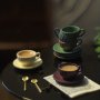 1 Set 1/12 1/6 Dollhouse Coffee Cup Decor Colorful Kitchen Restaurant Accessory Simulated Tableware MINI Milky Tea Cups Pretend Play Diy Toy Halloween Christmas Gift