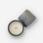 Dark Grey Concrete Candle - Lemongrass & Ginger