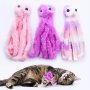 Interactive Octopus Plush Pet Toy For Indoor Cats - Durable Teeth Cleaning Accessory Bright Multicolor Design Ideal For Small Breeds No Batteries Required