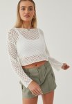 Coco Crochet Top - Winter White
