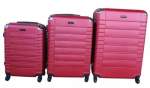 Smte 3 Piece Holiday Luggage Set 30 Inch Red With Keychain