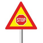 Traffic Control Stop Ahead Temporary Road Sign TW302