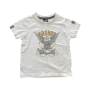 3-4Y White Ride Hard White Printed T-Shirt - Bad Boy