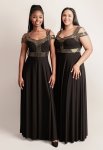 Bandeau Dress - 46 Metallic Gold