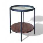 Fluted Glass Side Table