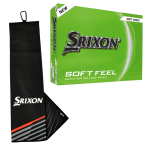 Tri-fold Towel & Soft Feel Golf Ball Combo