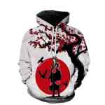 Chenma Naruto Hoodies Pullover Kangaroo Pockets White red