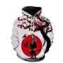 Chenma Naruto Hoodies Pullover Kangaroo Pockets White/red