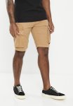 Mens Pigment Dyed Canvas Cargo Short - Sand
