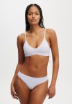 Cotton On Seamless Triangle Padded Bralette - Washed Thistle Lace