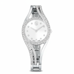 SWAROVSKI Hyperbola Bangle Watch Swiss Made Silver Tone Stainless Steel