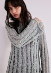 Ladder-stitch-look Jumper - Turquoise