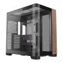 Antec C8 Curved Wood E-atx Atx Micro-atx Itx Dual Chamber Gaming Chassis - BLACK-C8 Curved Wood