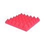 Acoustic Panel 300 X 300 Pyramid - Red 12 Pieces