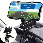 Universal Car Phone Holder: 360 Rotating Dashboard Mount For Seamless Viewing - Suitable For 10.16-18.29CM Phones Fully Adjustab