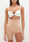 Solution Shaper Shorts Left Leg Cut Off - Beige
