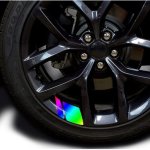 4PCS Wheel Decals Reflective Car Wheel Rim Decals Stripe Racing Wheel Rim Stickers Safety Decoration For Size 45.72CM-53.34CM Wh