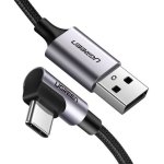 UGreen USB To Type C Angle Cable 1M - Grey