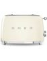 Smeg 2-SLICE Cream Retro Toaster TSF01CREU